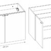 Szafka pod umywalkę NOVA OAK 82-80-2D - Meble łazienkowe COMAD