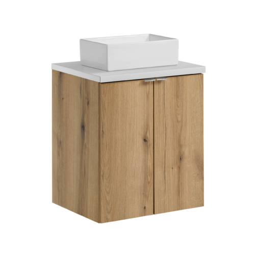 Szafka z blatem i umywalką NOVA OAK 50 cm - Meble łazienkowe COMAD