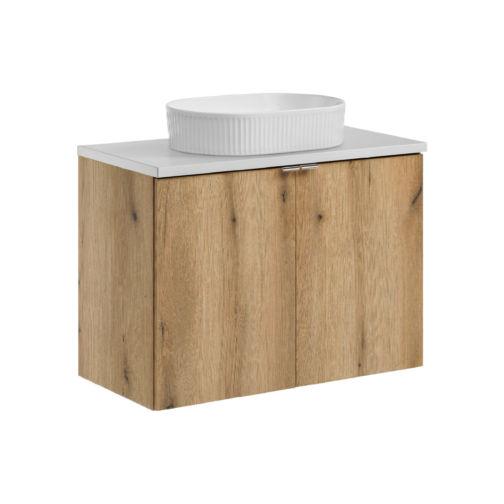 Szafka z blatem i umywalką NOVA OAK 80 cm - Meble łazienkowe COMAD