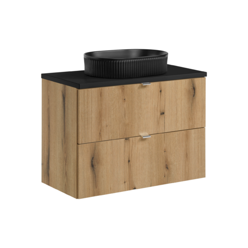 szafka z blatem i umywalką NOVA OAK 80 cm - Meble łazienkowe COMAD