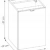 Szafka z koszem NOVA OAK 81-40-1DK - Meble łazienkowe COMAD