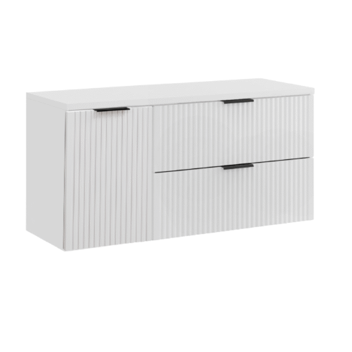 Zestaw z szafką i blatem ADEL WHITE 120 cm