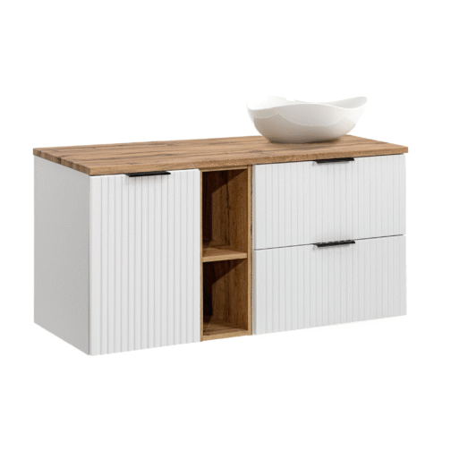 Zestaw z szafką i umywalką ADEL WHITE 120 cm - Meble łazienkowe COMAD