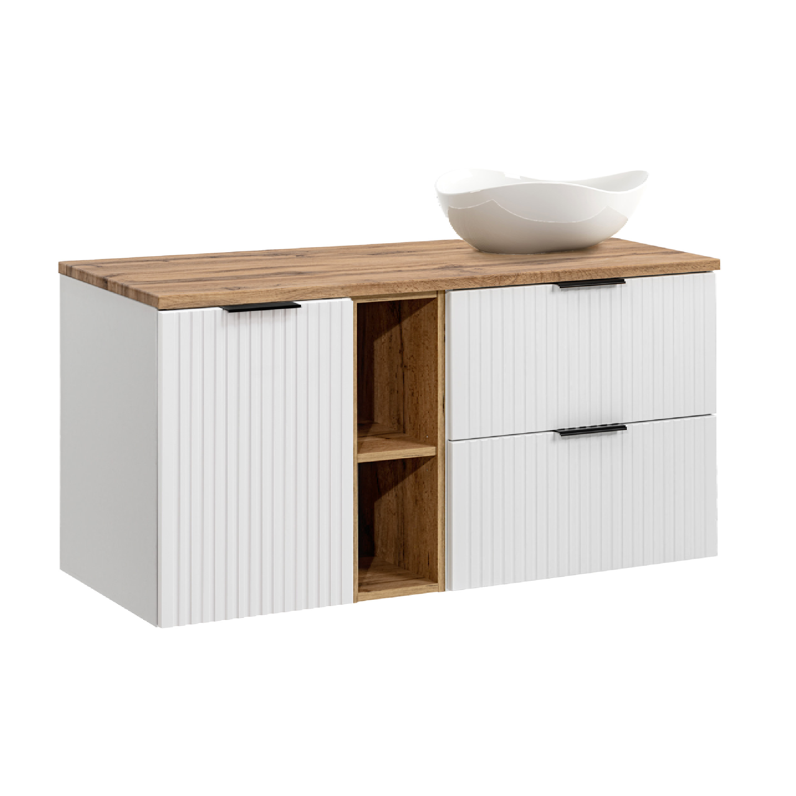 Zestaw z szafką i umywalką ADEL WHITE 120 cm