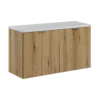 zestaw mebli 100 cm NOVA OAK z szafkami 82-50-2D DĄB COAST EVOKE i blatem - Meble łazienkowe COMAD