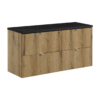 Zestaw mebli 120 cm NOVA OAK szafka 82-60-2S DĄB COAST EVOKE z blatem - Meble łazienkowe COMAD