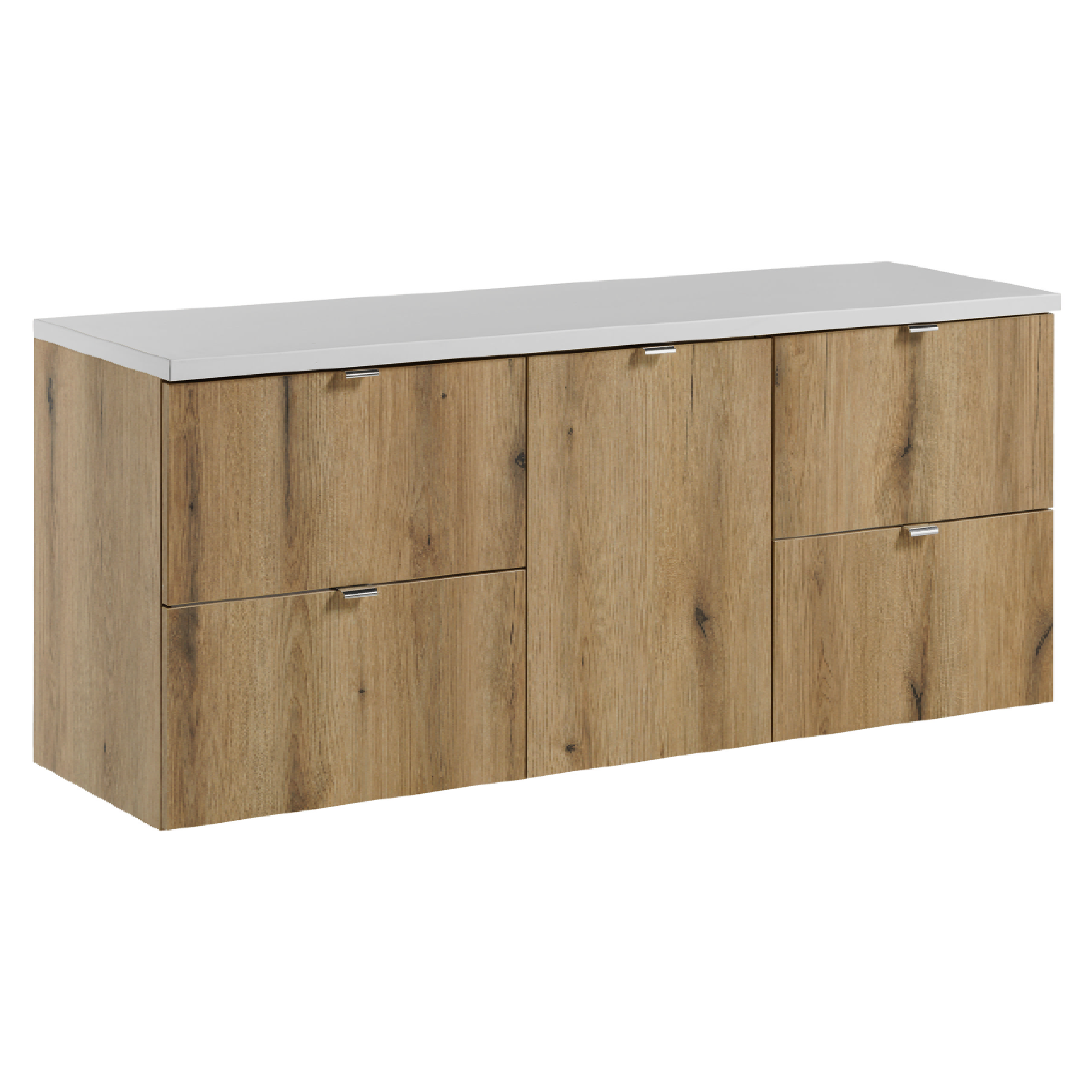 Zestaw z szafkami i blatem NOVA OAK 140 cm
