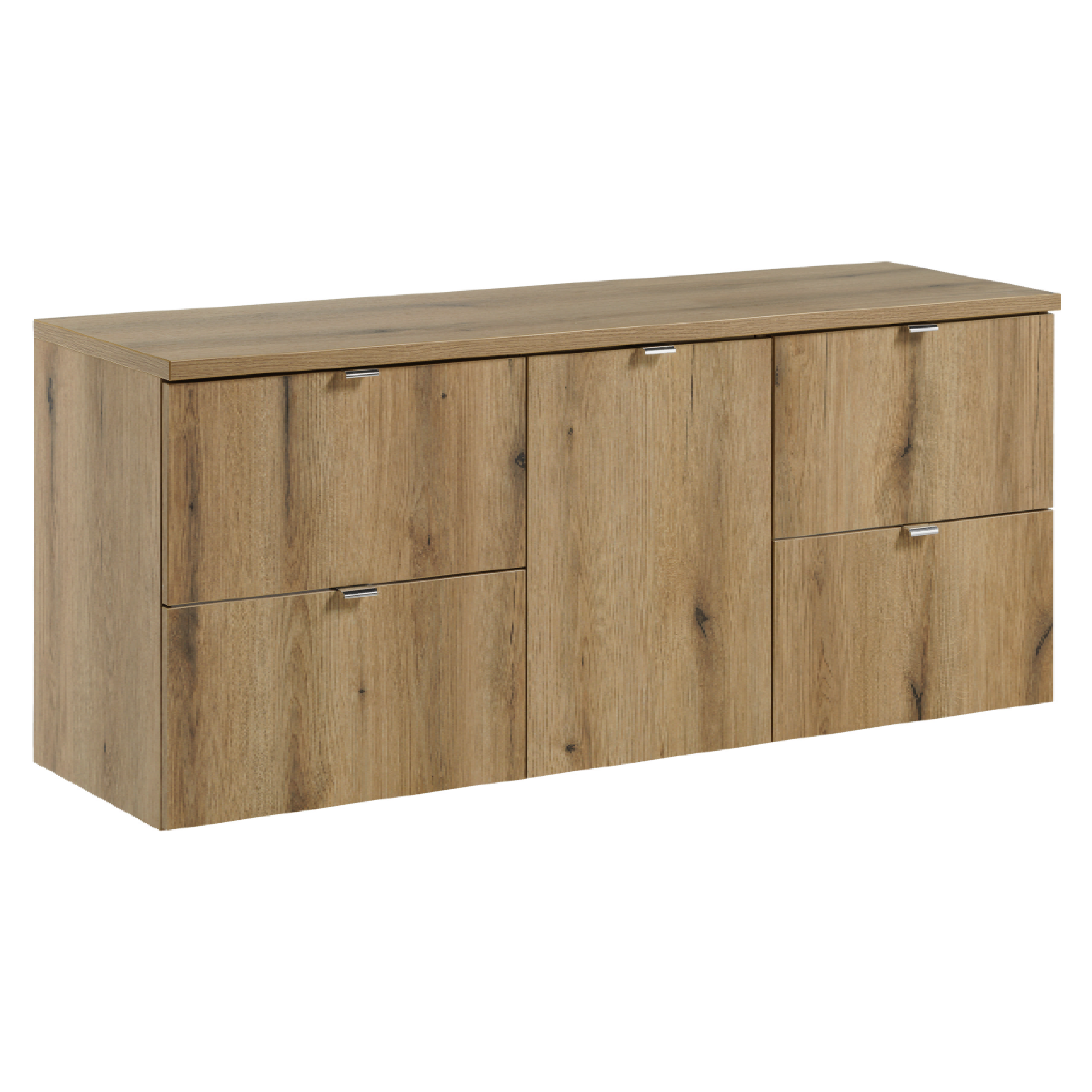 Zestaw z szafkami i blatem NOVA OAK 140 cm