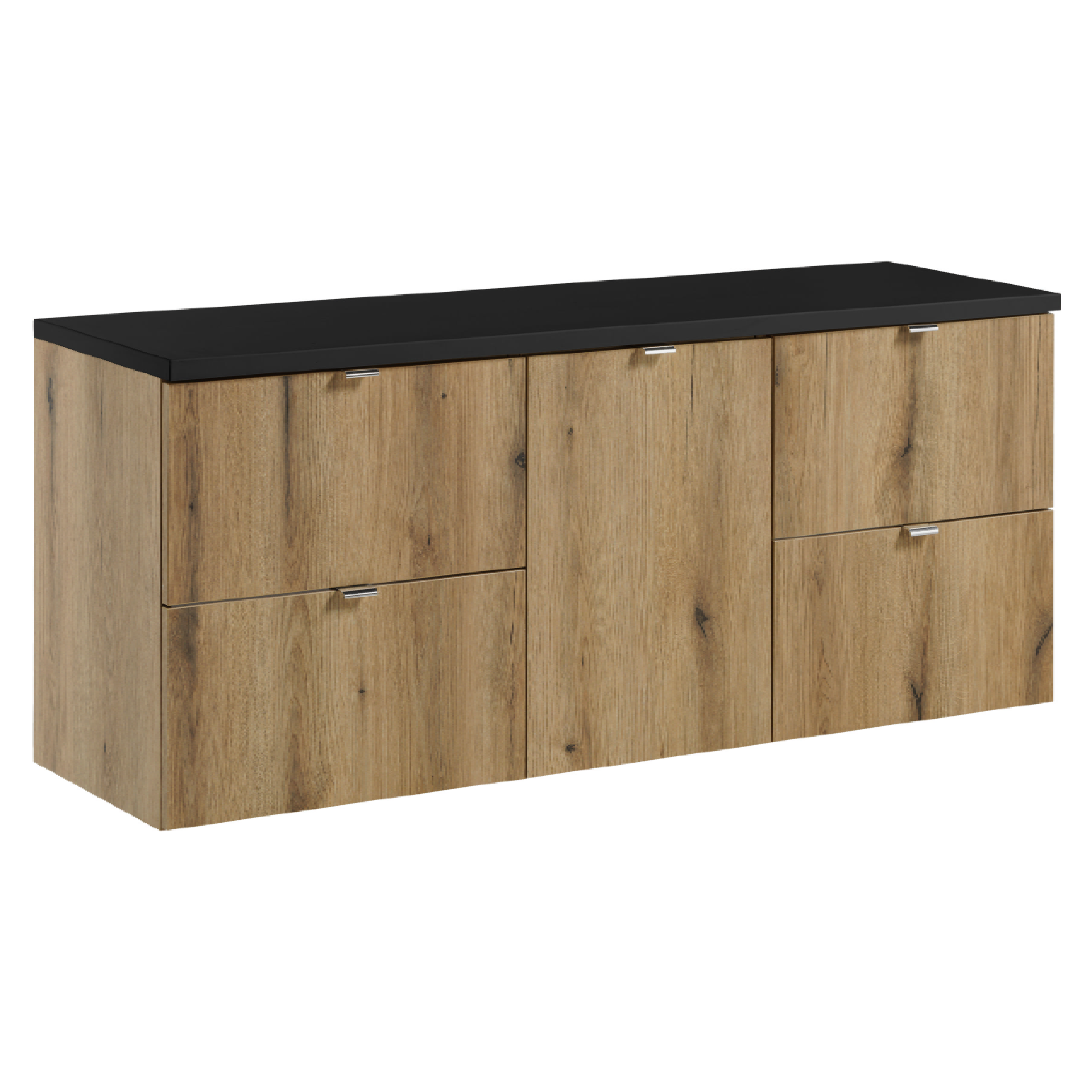 Zestaw z szafkami i blatem NOVA OAK 140 cm