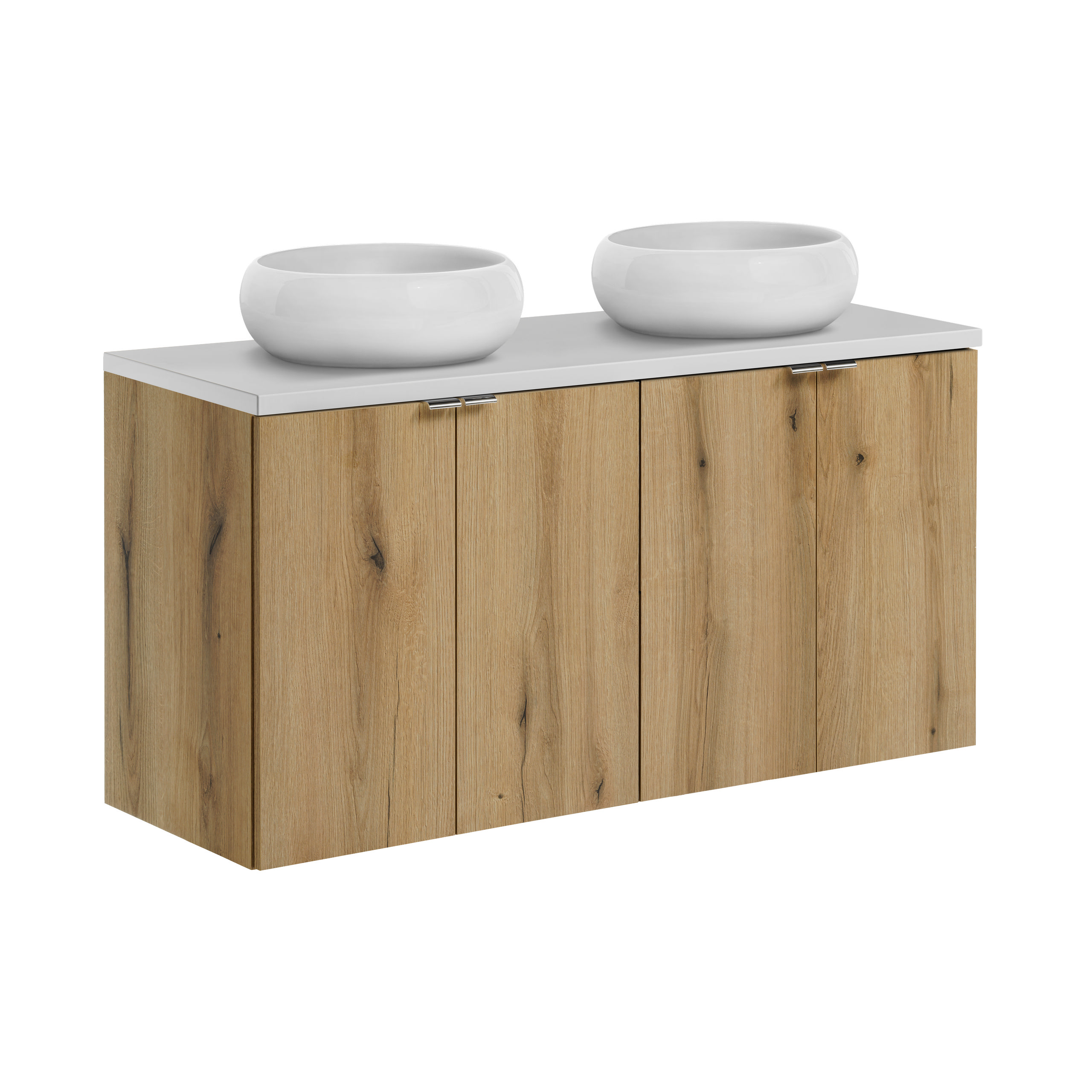Zestaw z umywalką i blatem NOVA OAK 120 cm