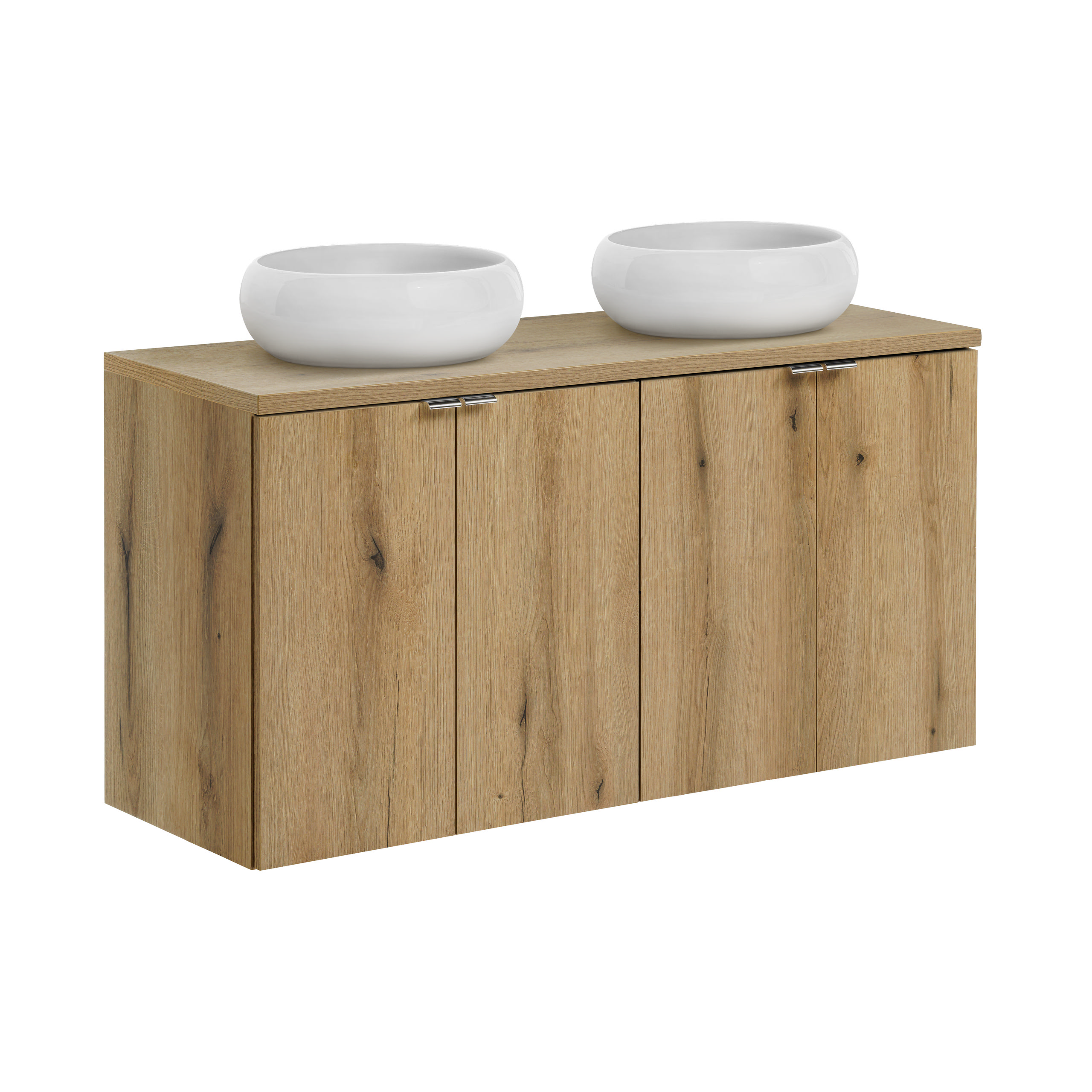 Zestaw z umywalką i blatem NOVA OAK 120 cm
