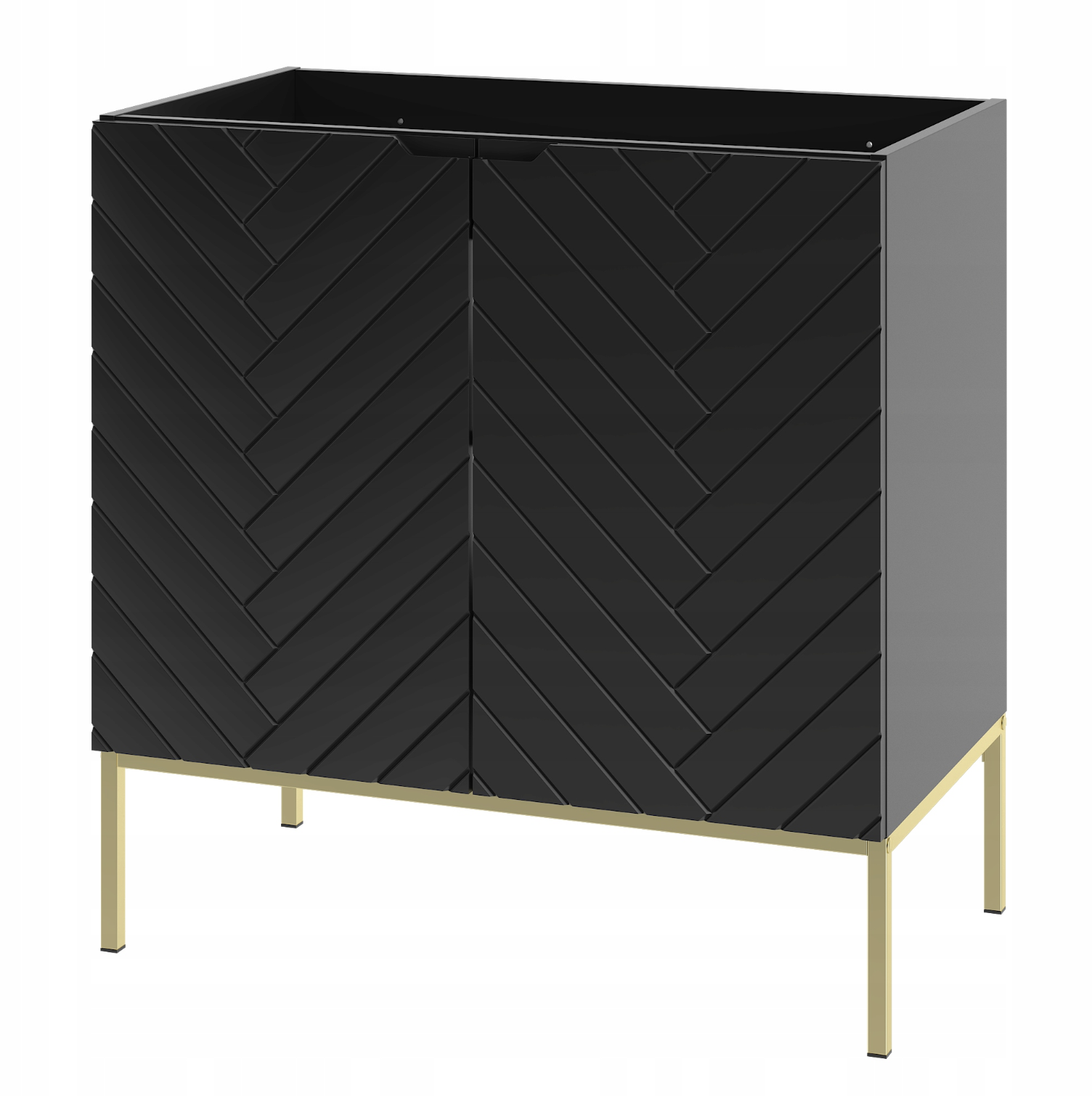 Szafka pod umywalkę ASPEN 80 cm złote nóżki