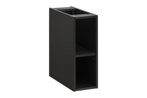 Zestaw z blatem i regałem ADEL BLACK 80 cm - Meble łazienkowe COMAD