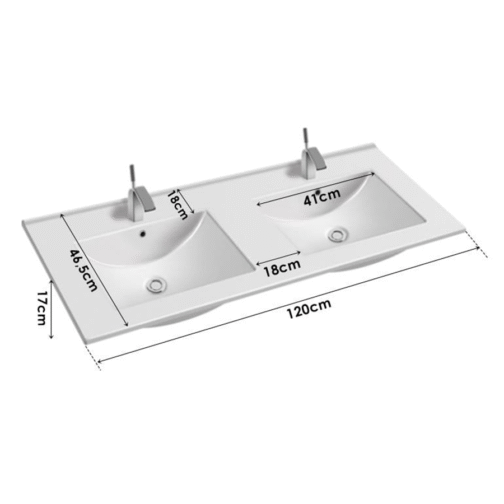 Szafki z umywalkami STELLA 120 cm - Meble łazienkowe COMAD