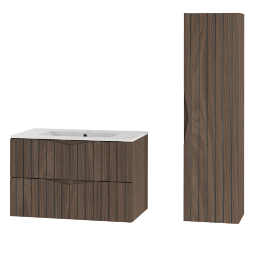 Szafka z umywalką i słupek STELLA 115 cm - Meble łazienkowe COMAD