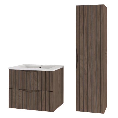 Szafka z umywalką i słupek STELLA 95 cm - Meble łazienkowe COMAD