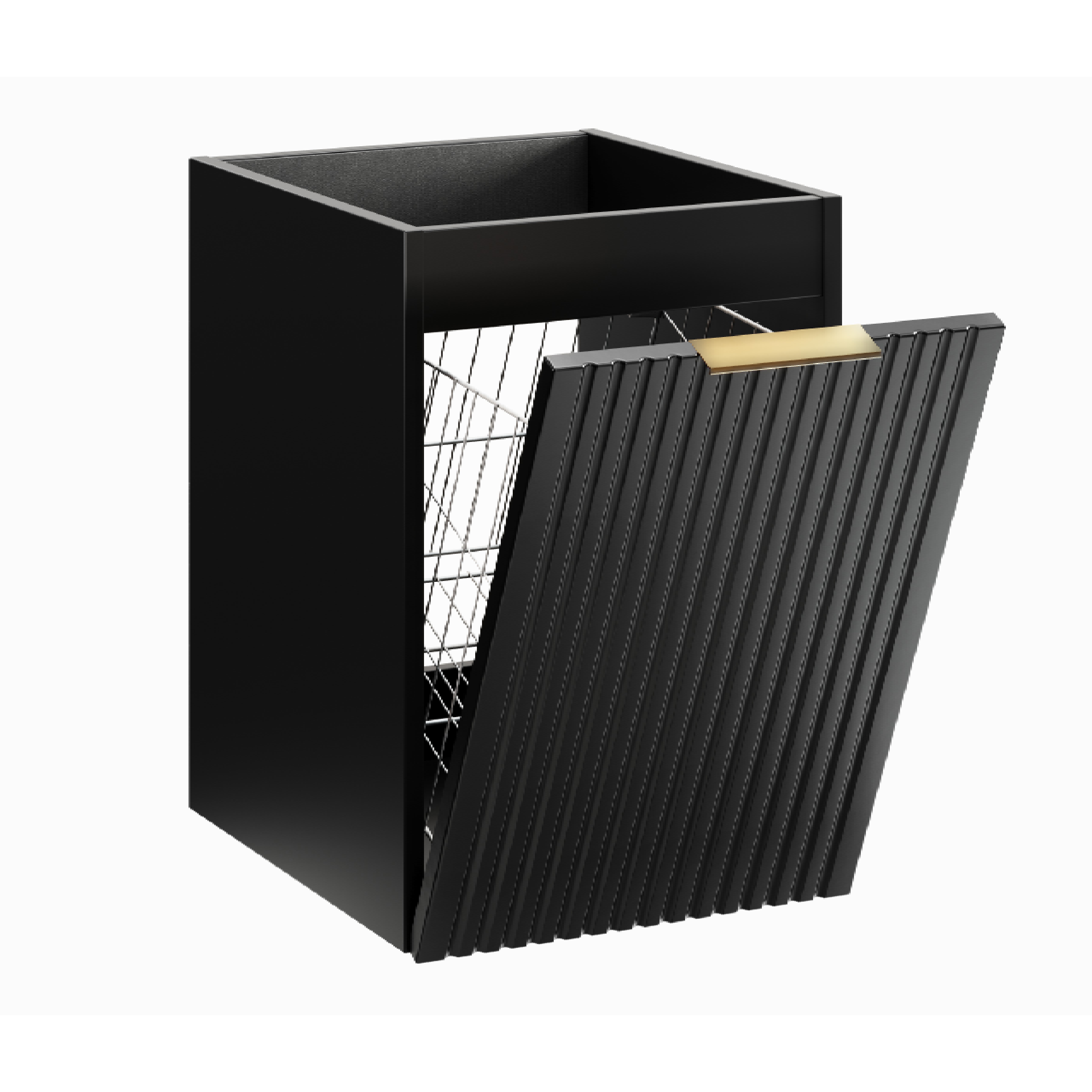 Szafka pod blat ADEL BLACK 81-40 z koszem