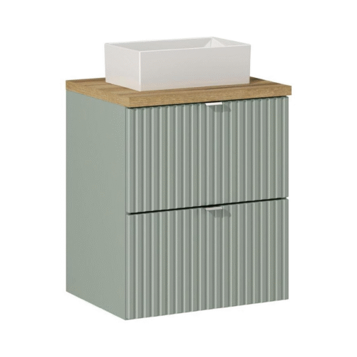 Szafka z blatem i umywalką LINE REED GREEN 50 cm