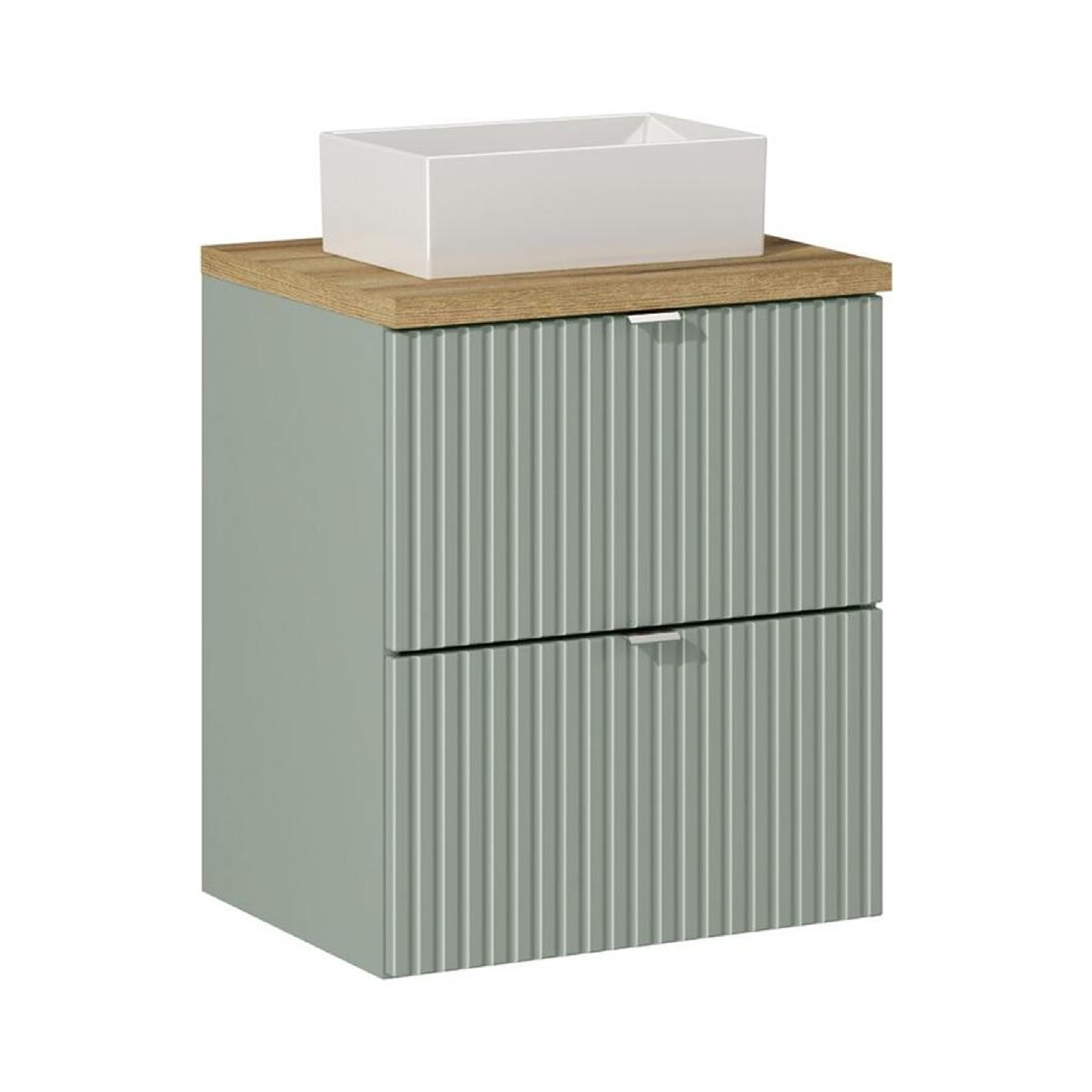 Szafka z blatem i umywalką LINE REED GREEN 50 cm