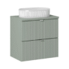 Szafka z blatem i umywalką LINE REED GREEN 60 cm