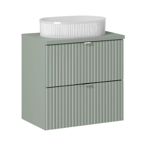 Szafka z blatem i umywalką LINE REED GREEN 60 cm