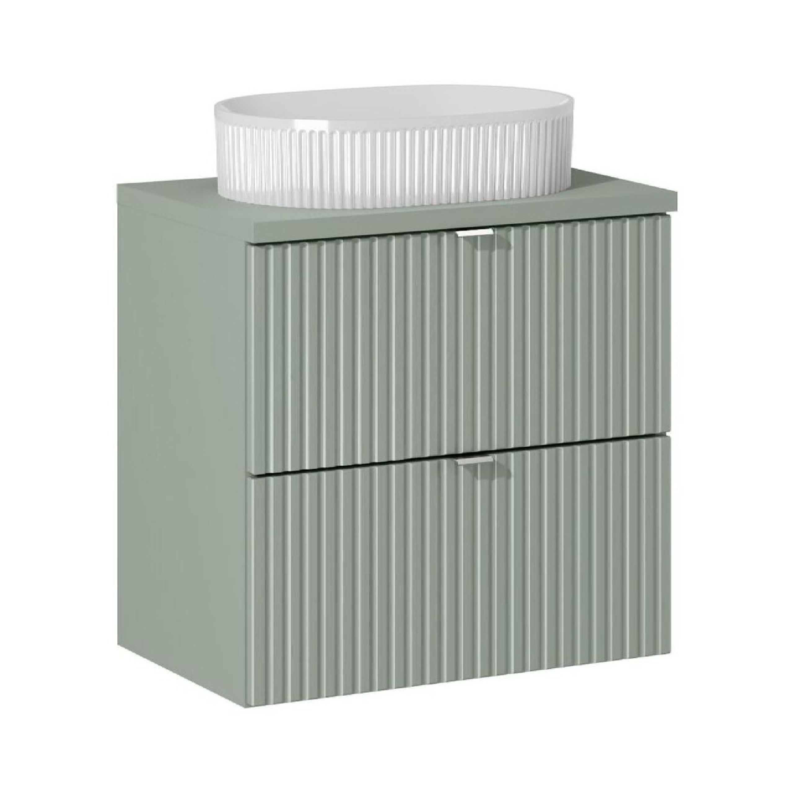 Szafka z blatem i umywalką LINE REED GREEN 60 cm