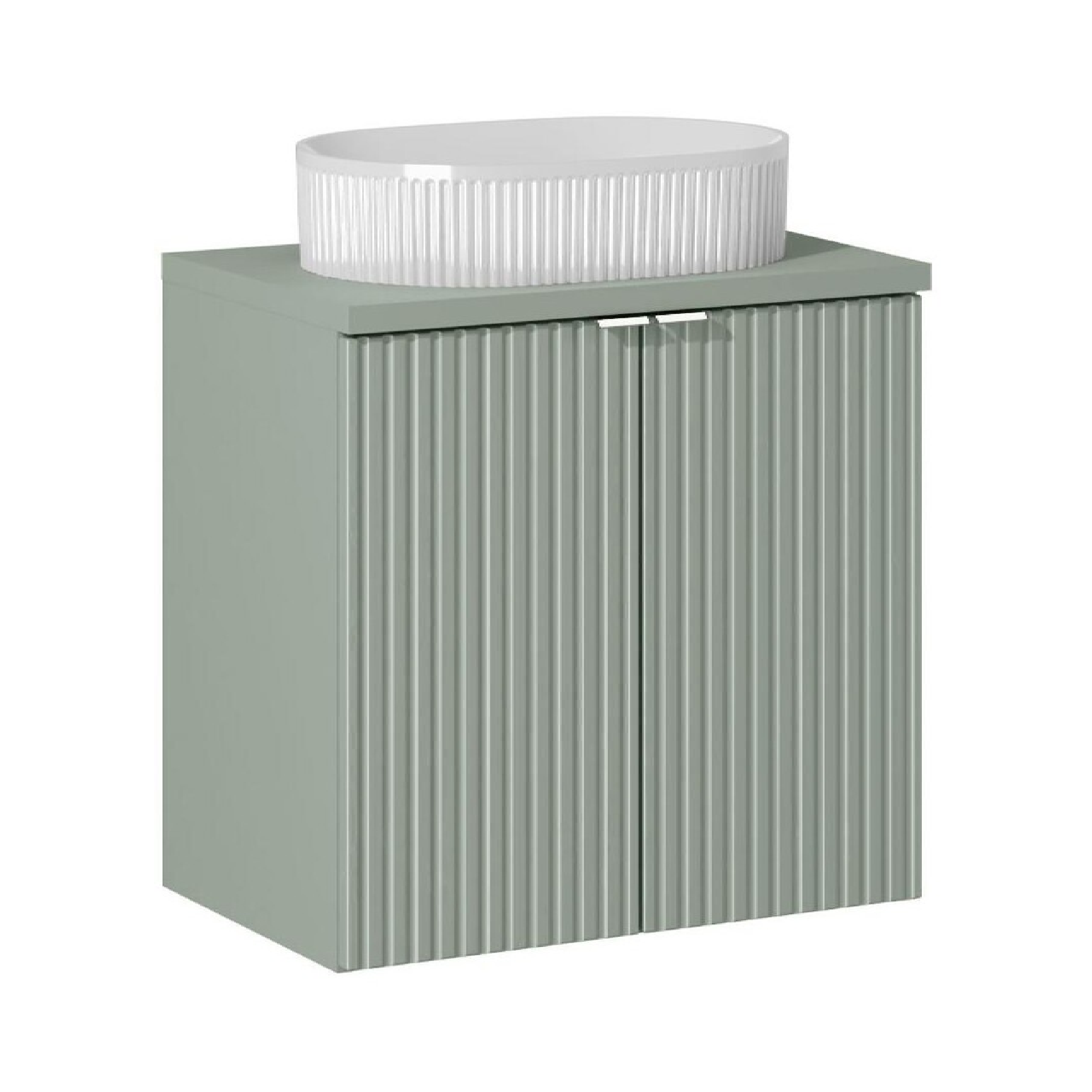 Szafka z blatem i umywalką LINE REED GREEN 60 cm