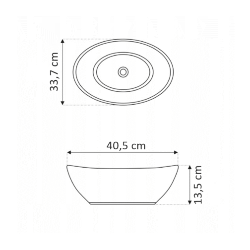 Szafka z blatem i umywalką STELLA 60 cm - Meble łazienkowe COMAD