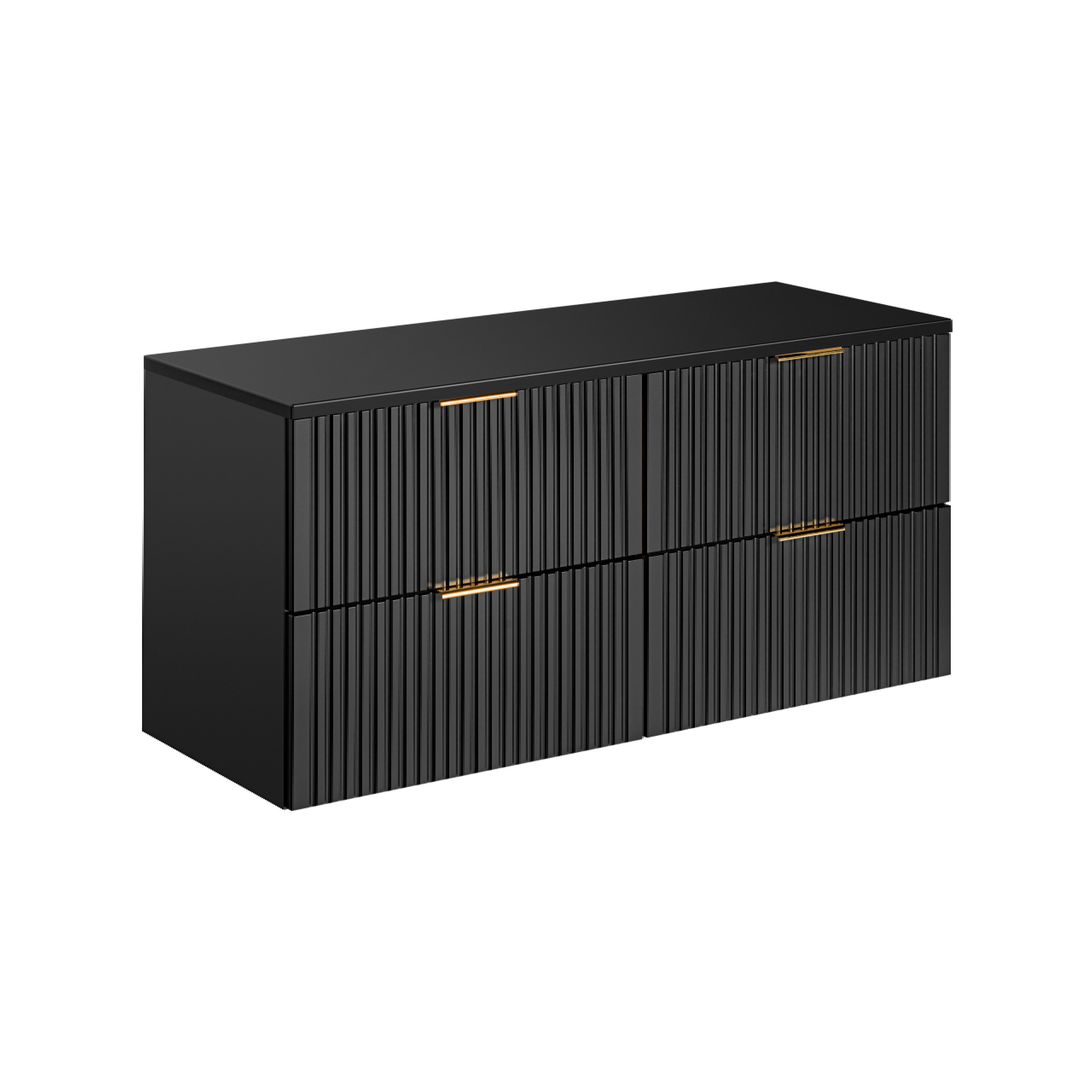 Zestaw mebli z blatem ADEL BLACK 120 cm