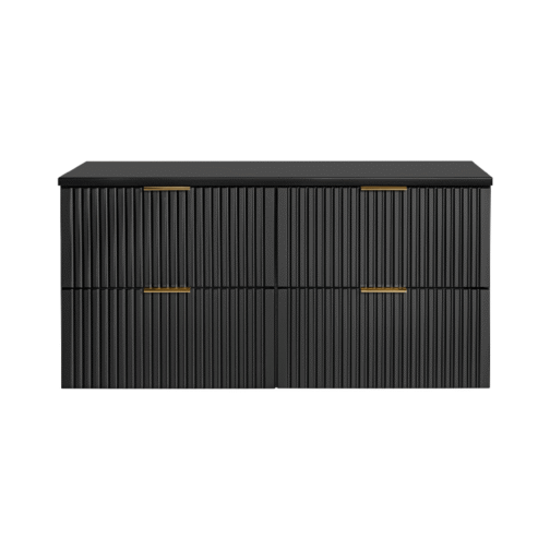 Zestaw mebli z blatem ADEL BLACK 120 cm - Meble łazienkowe COMAD