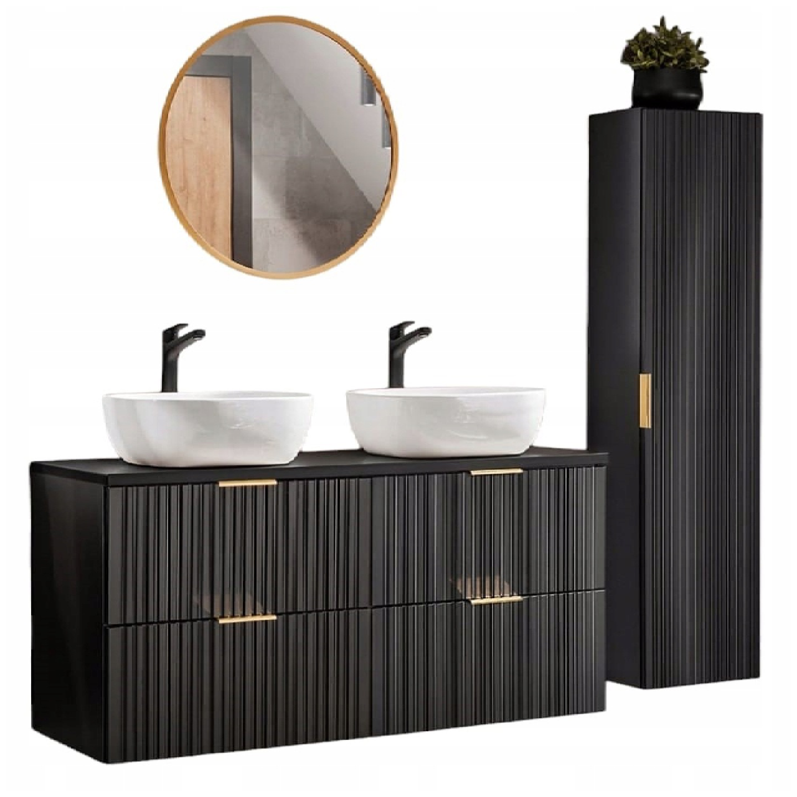 Zestaw mebli ADEL BLACK 120 cm