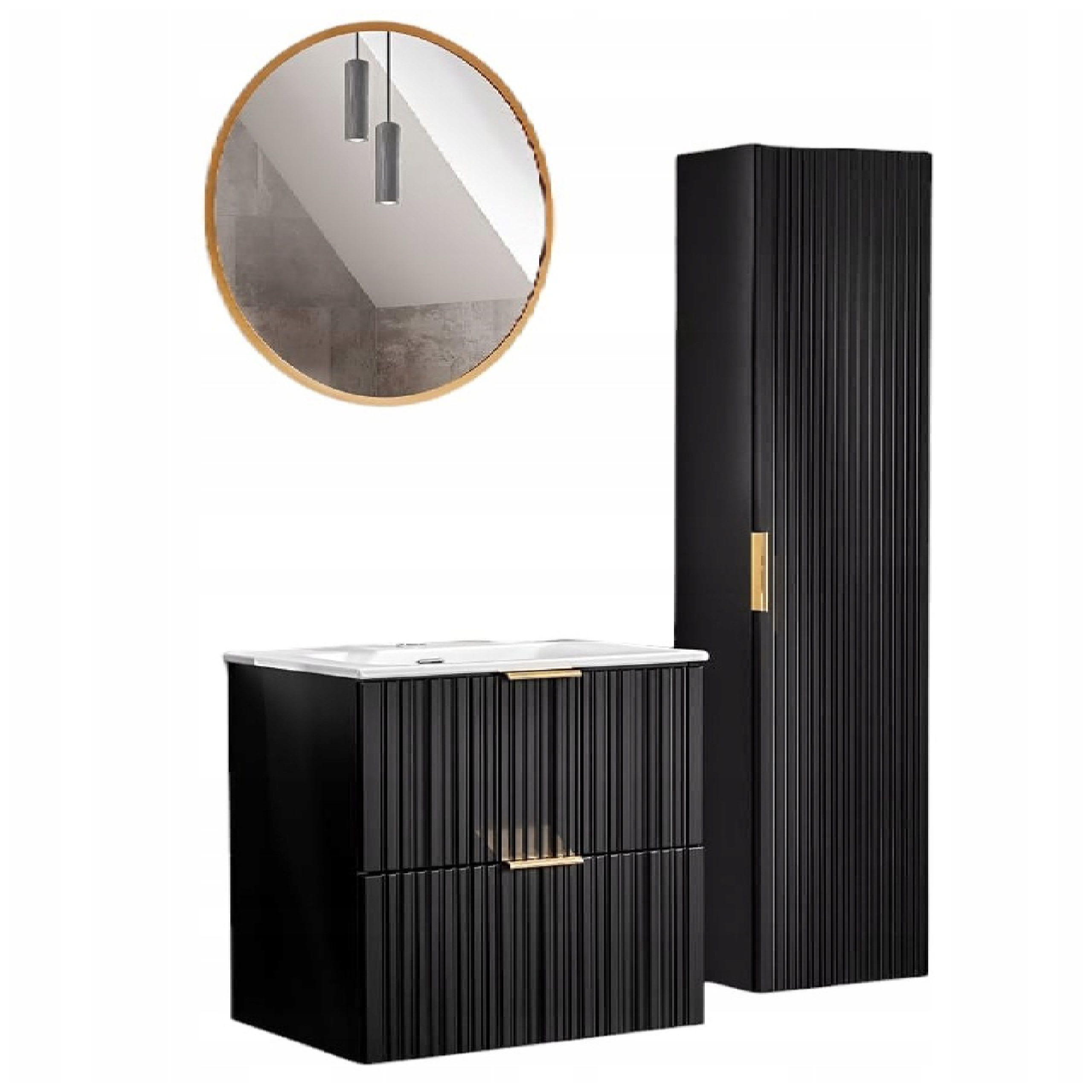 Zestaw mebli ADEL BLACK 60 cm