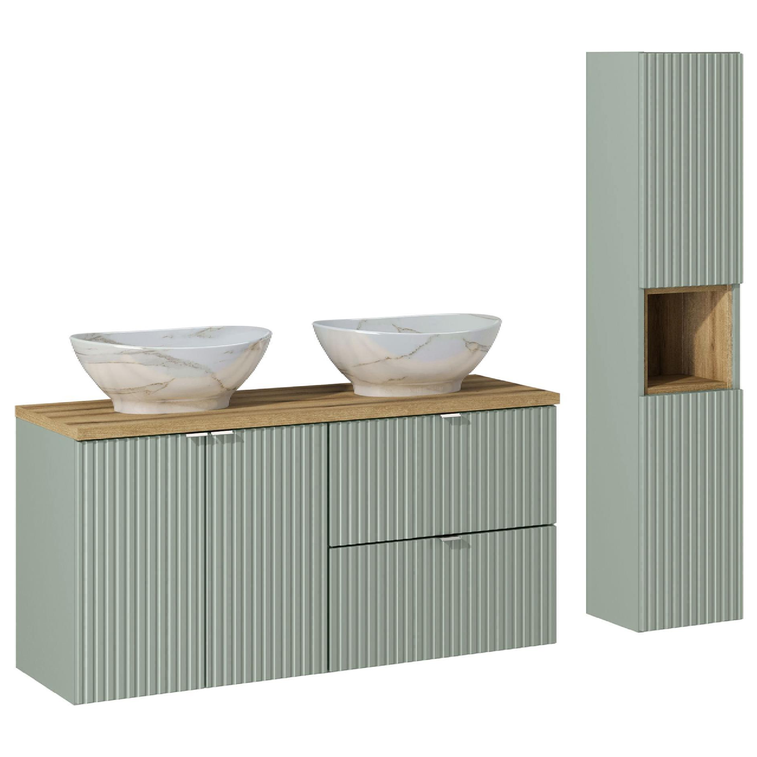 Zestaw mebli LINE REED GREEN 120 cm