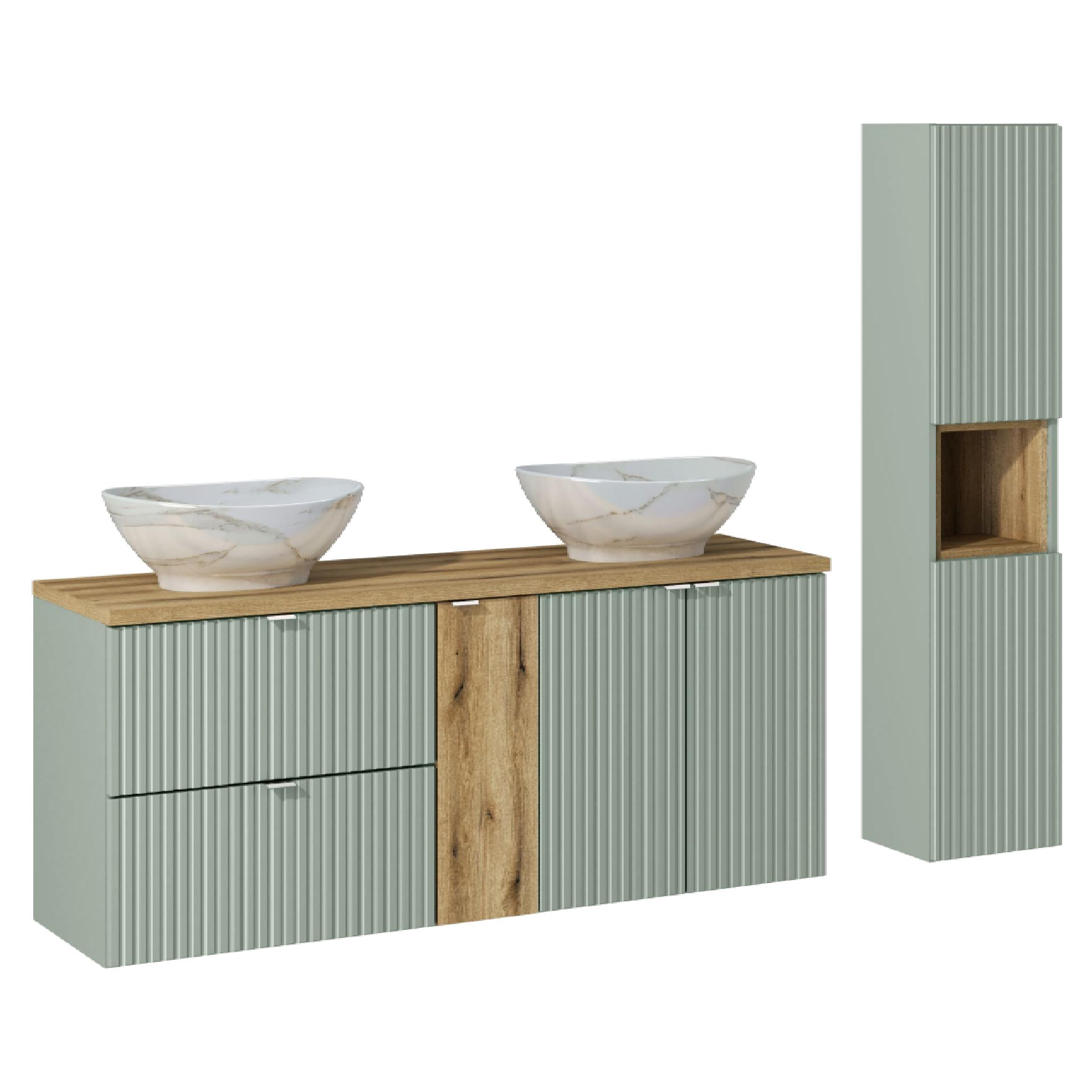 Zestaw mebli LINE REED GREEN 140 cm