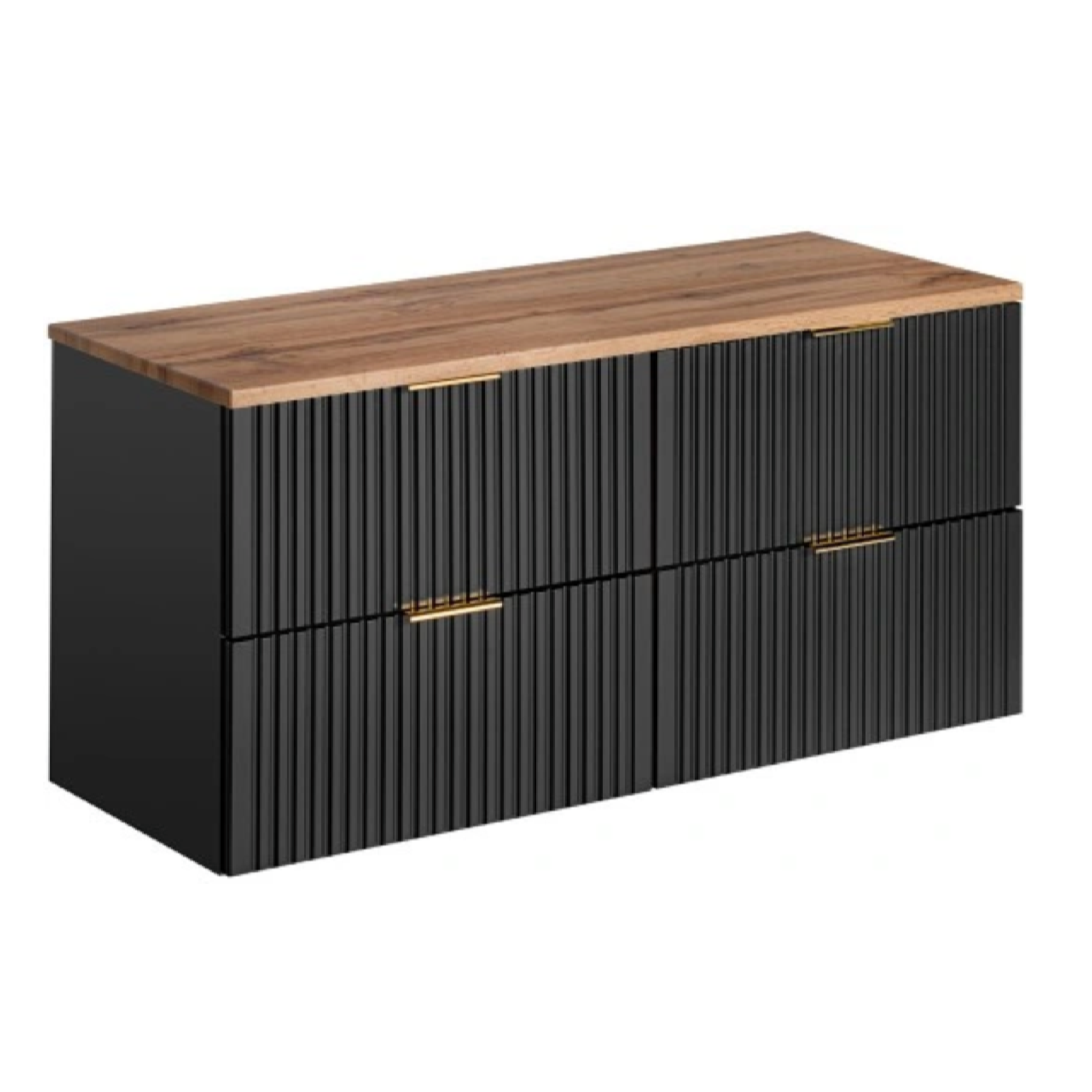 Zestaw mebli z blatem ADEL BLACK 120 cm