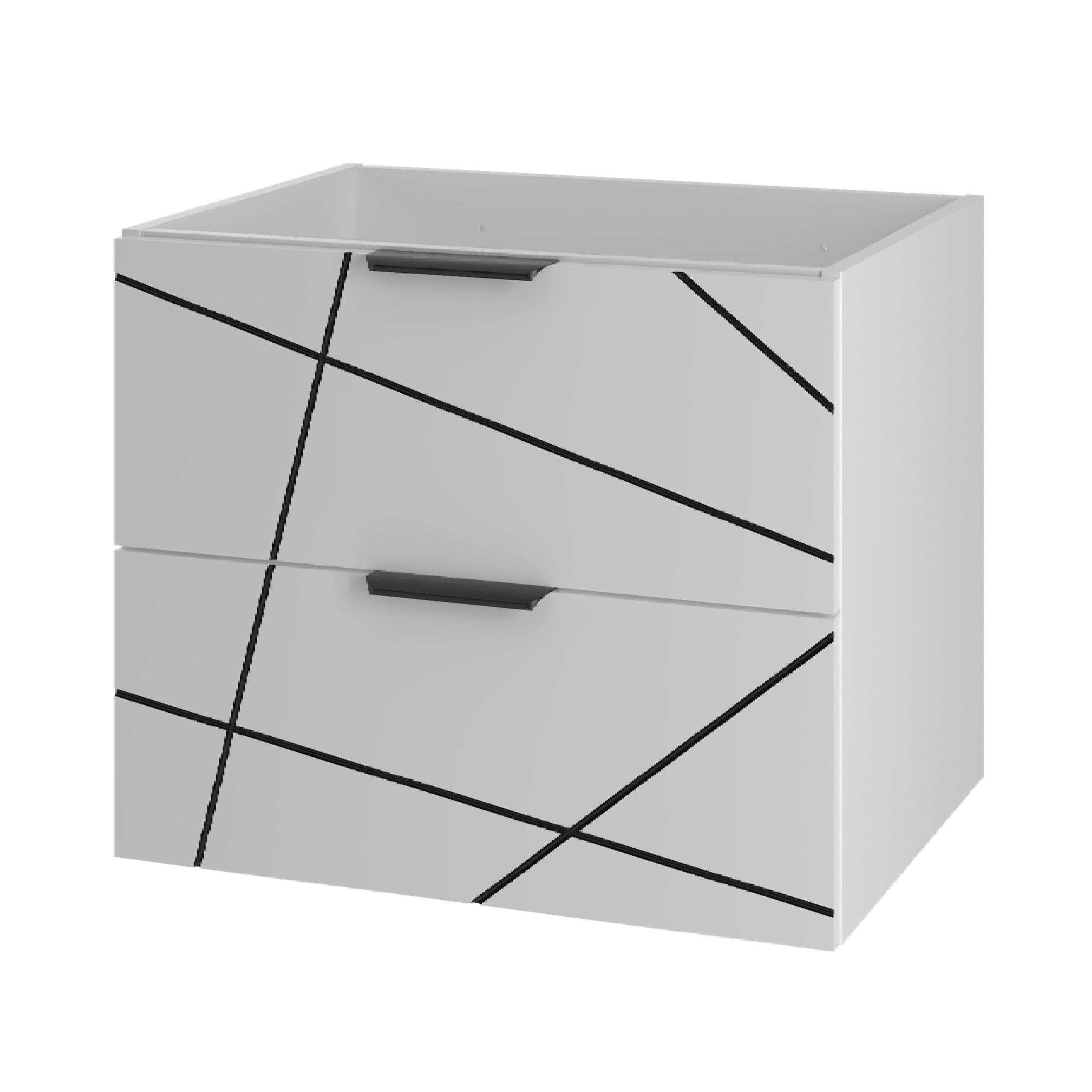Szafka pod umywalkę WOOD 60 cm BIAŁY MAT