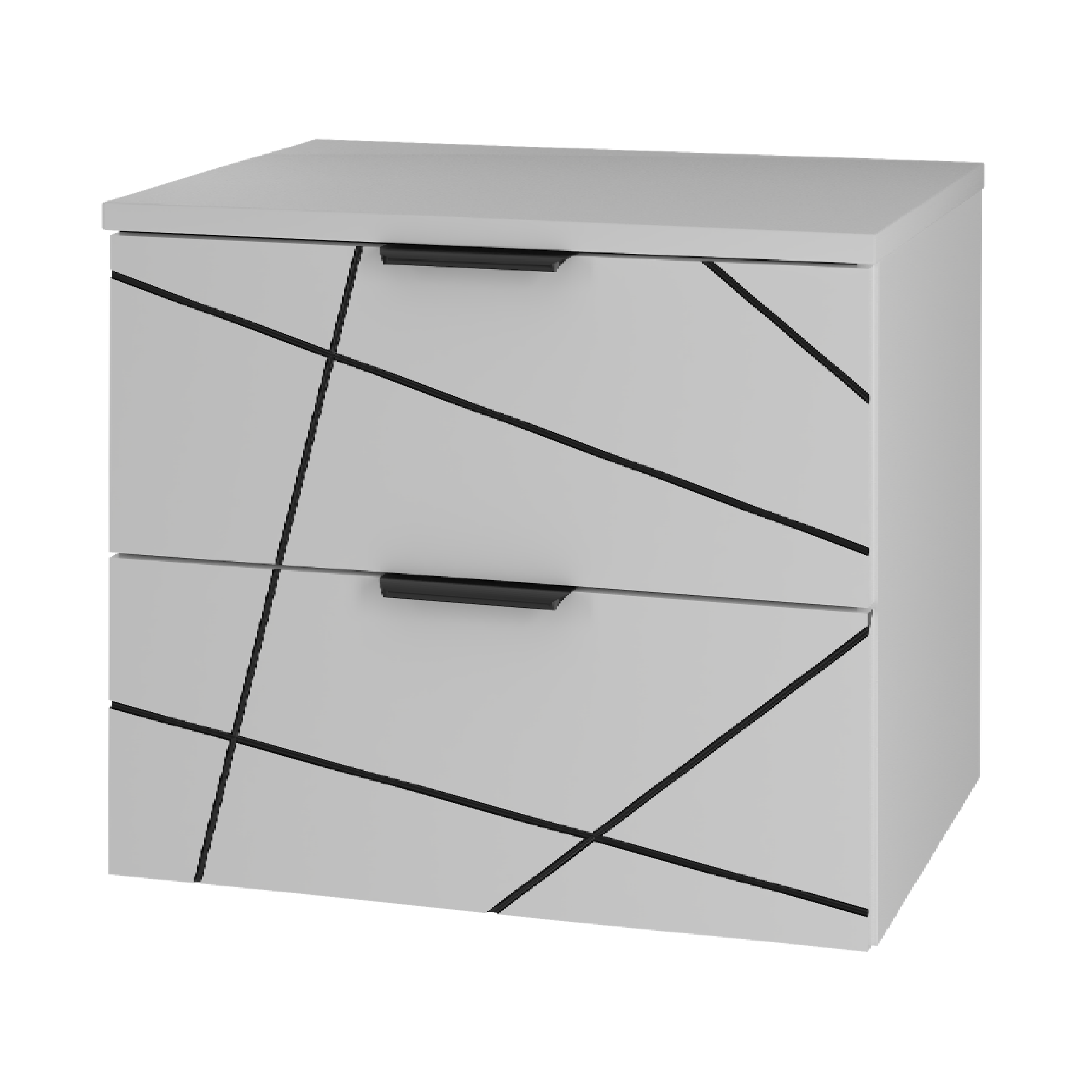 Szafka WOOD z blatem 60 cm BIAŁY MAT