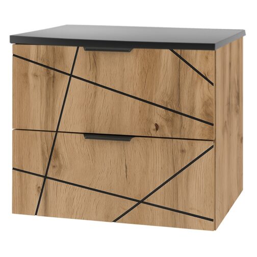 Szafka łazienkowa z blatem WOOD-02 - meble łazienkowe MEGSTYL