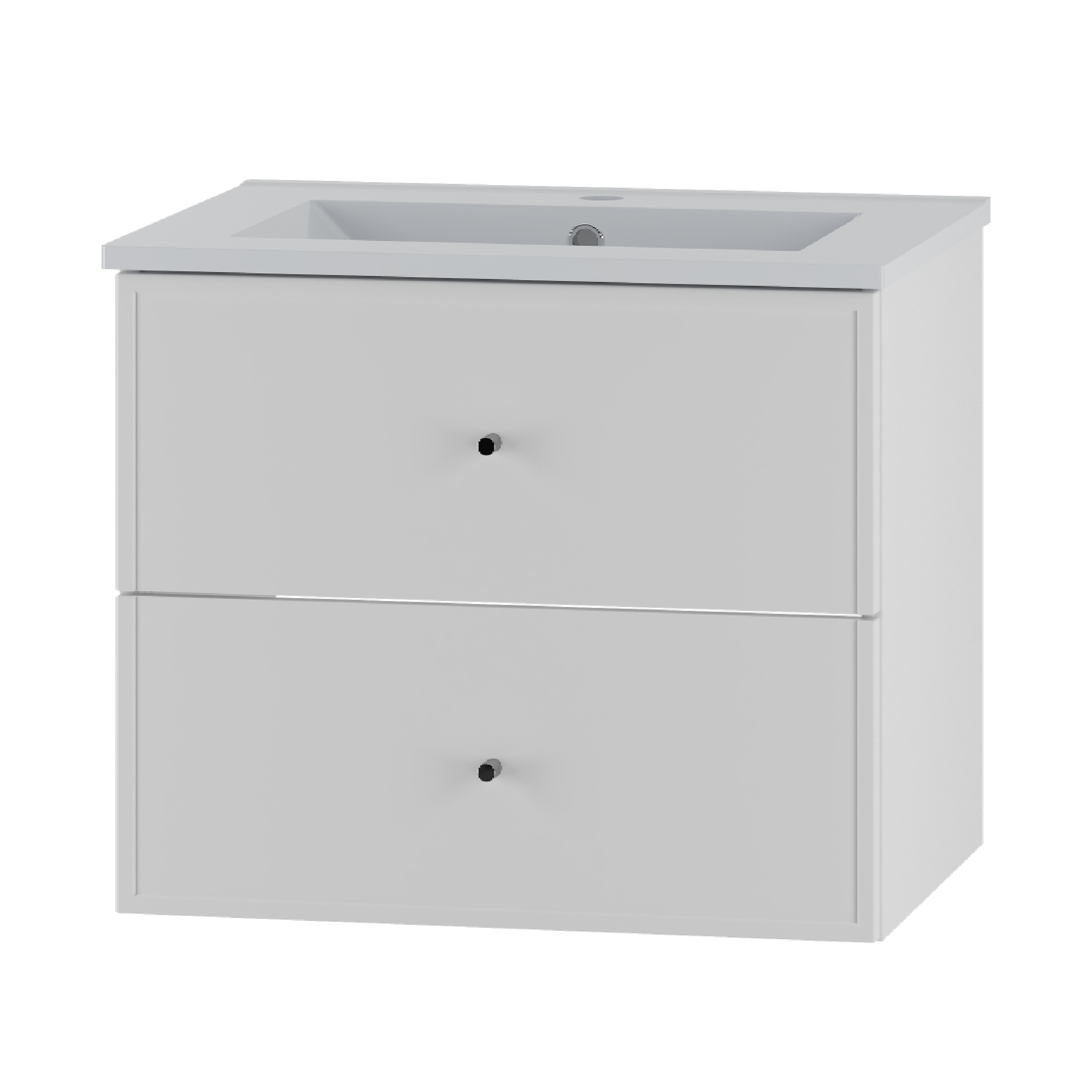 Szafka MARCO z umywalką 60 cm BIAŁY MAT