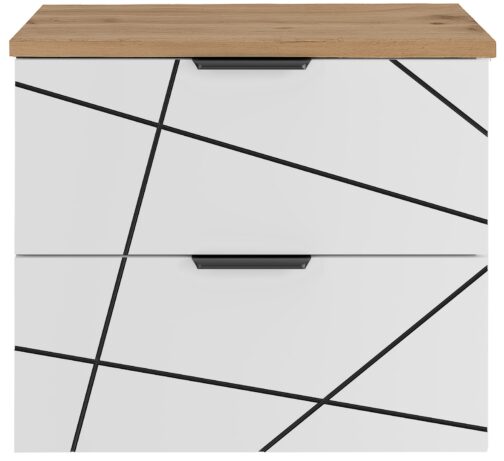 Szafka WOOD z blatem 60 cm BIAŁY MAT - Meble łazienkowe MEGSTYL