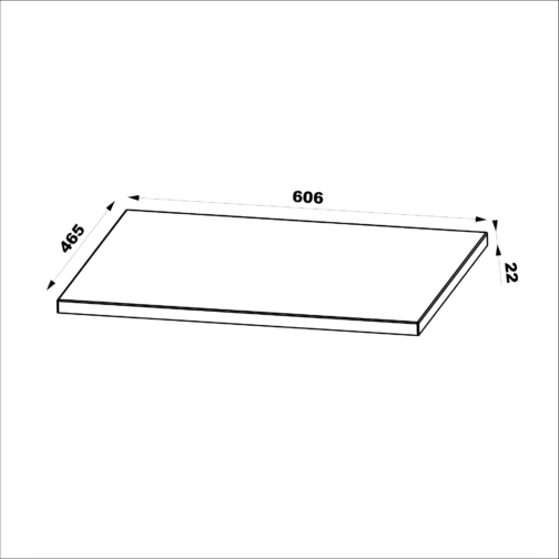 Szafka MARCO z blatem 60 cm BIAŁY MAT - obrazek 8