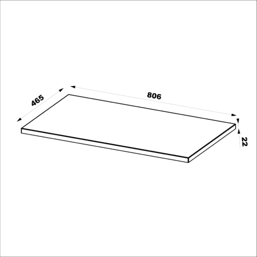 Szafka MARCO z blatem 80 cm KASZMIR - Meble łazienkowe MEGSTYL
