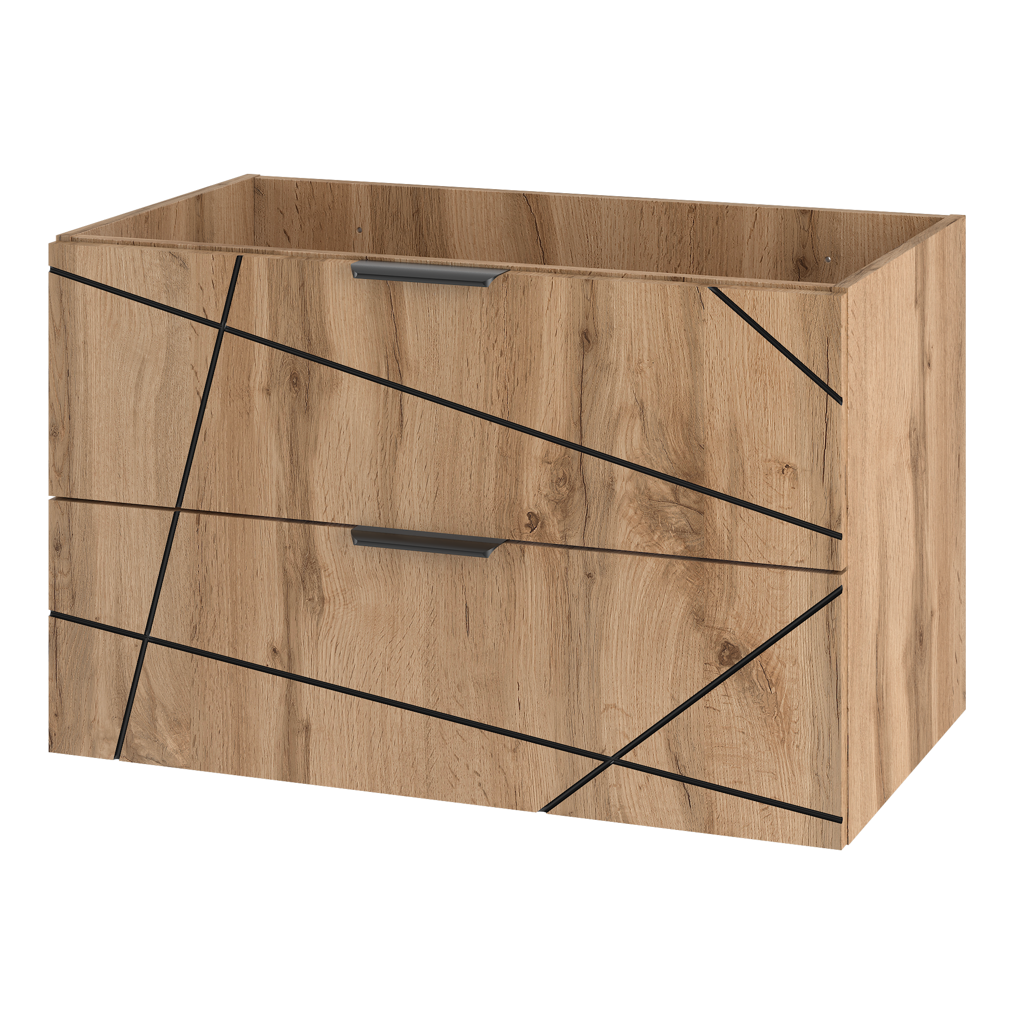 Szafka pod umywalkę WOOD 80 cm DĄB WOTAN