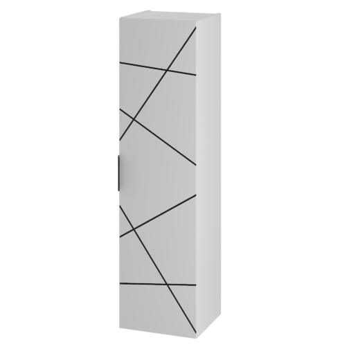 Słupek łazienkowy WOOD 130 cm BIAŁY MAT - meble łazienkowe MEGSTYL