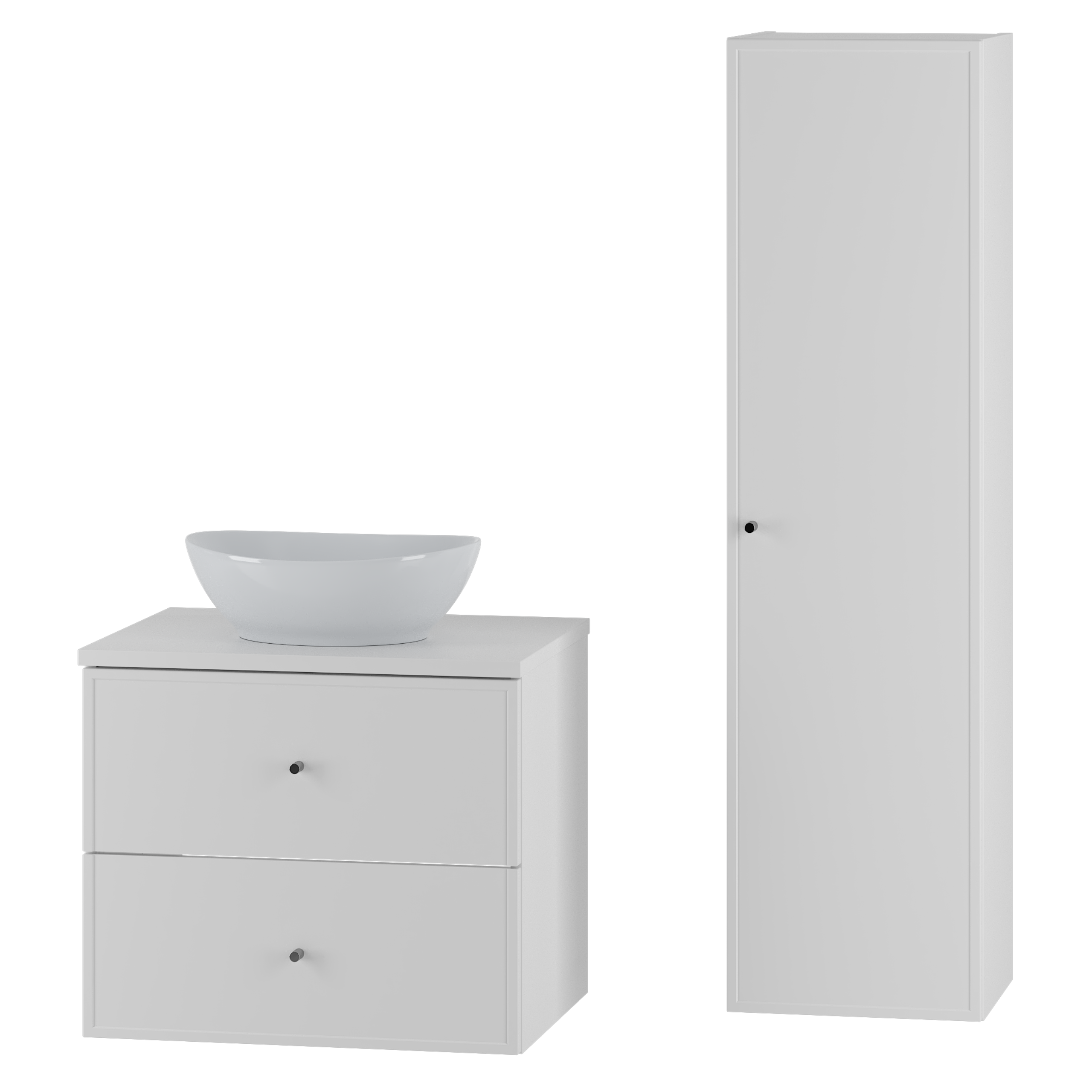 Zestaw mebli MARCO szafka z umywalką 60 cm słupek