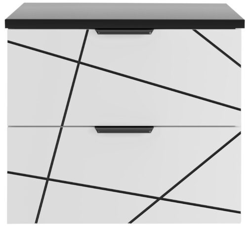 Szafka WOOD z blatem 60 cm BIAŁY MAT - Meble łazienkowe MEGSTYL