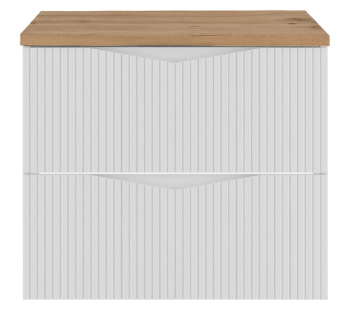 Szafka CLEO z blatem 60 cm BIAŁY MAT - Meble łazienkowe MEGSTYL