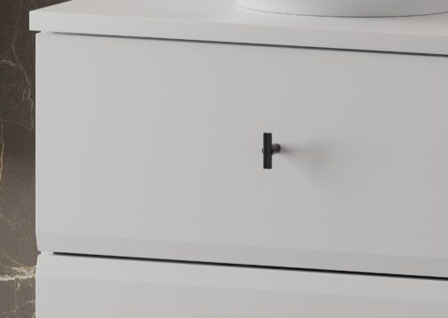 Szafka RAY z blatem 60 cm BIAŁY MAT - Meble łazienkowe MEGSTYL