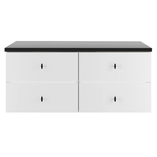 Szafka RAY z blatem 120 cm BIAŁY MAT - Meble łazienkowe MEGSTYL