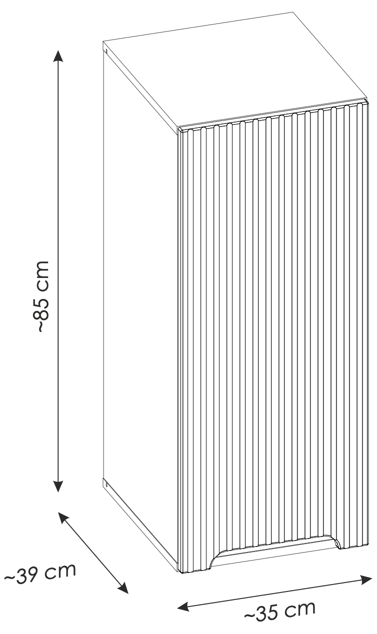 Szafka górna NOVA CASHMERE 35 cm - meble łazienkowe COMAD